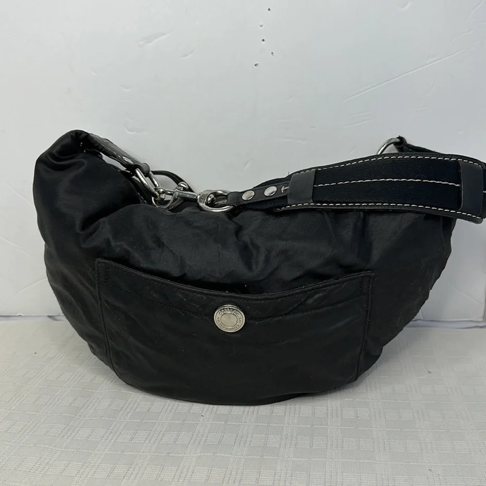Coach Hampton weekend nylon with leather trim in black